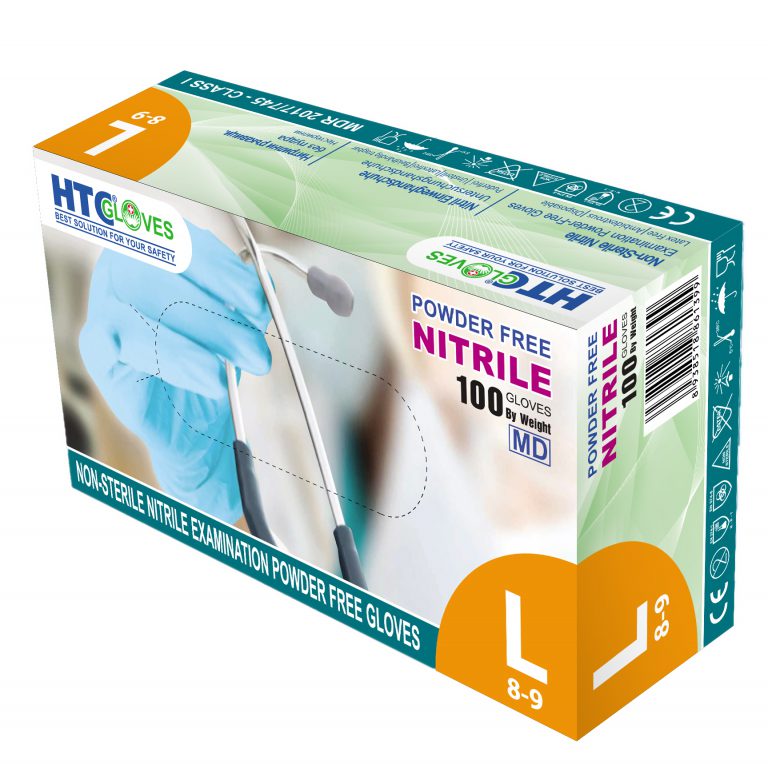GĂNG TAY NITRILE  XAnh, ĐEN Y TẾ KHÔNG BỘT HTC